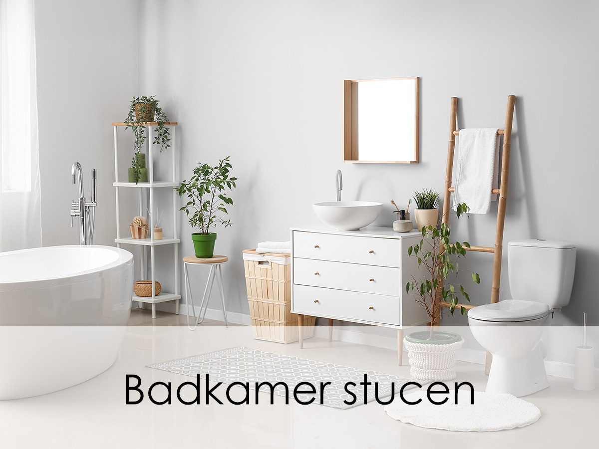 Badkamer stucen