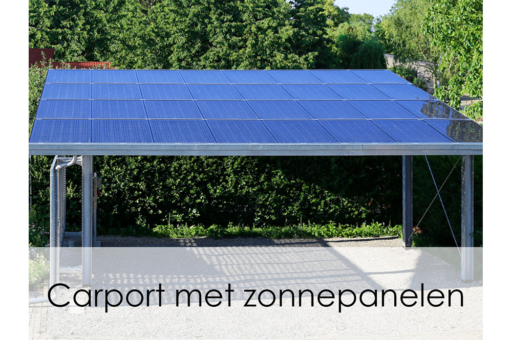 Carport met zonnepanelen