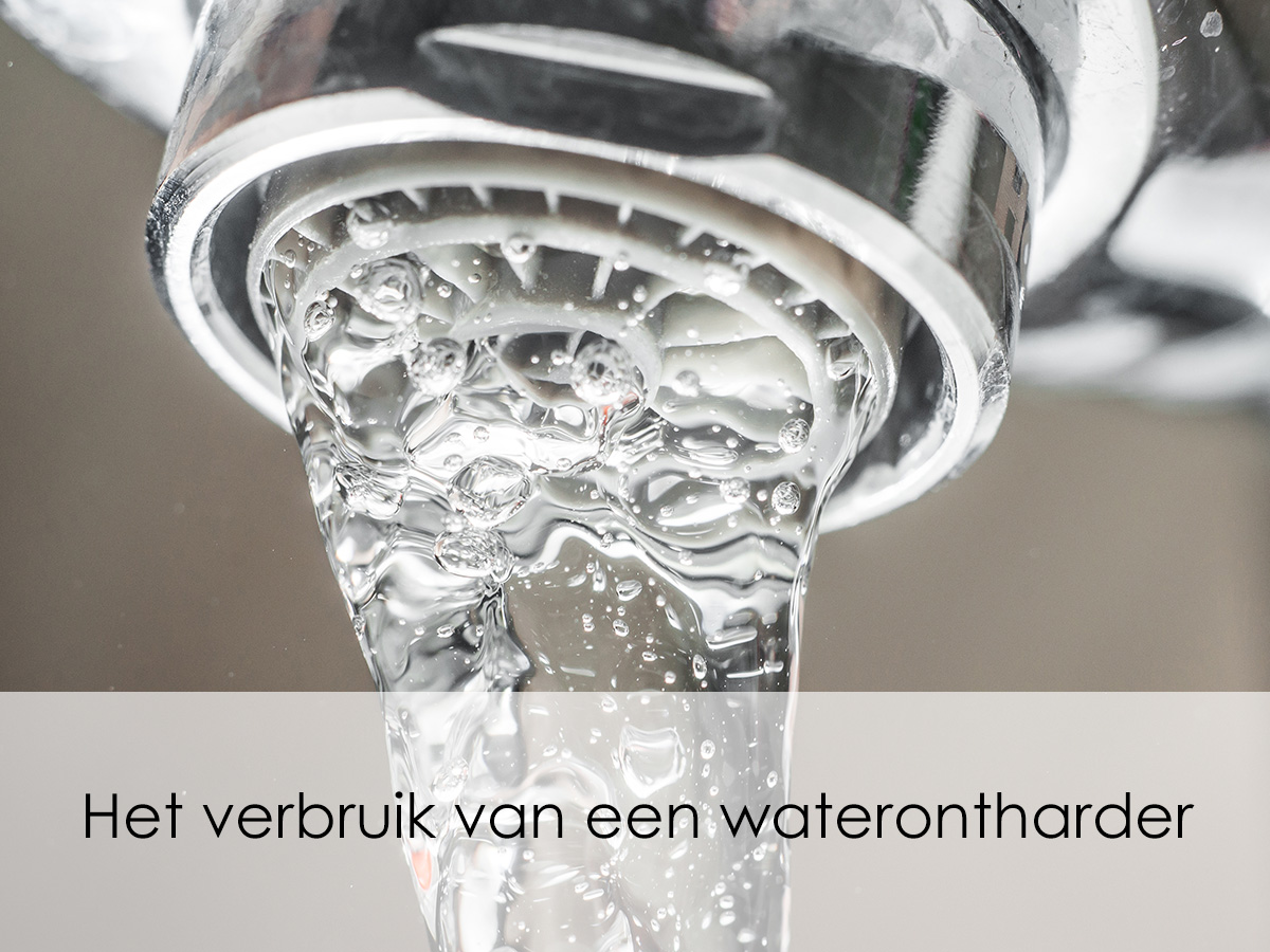 Het verbruik van een waterontharder