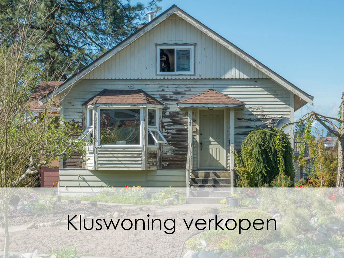 Kluswoning verkopen