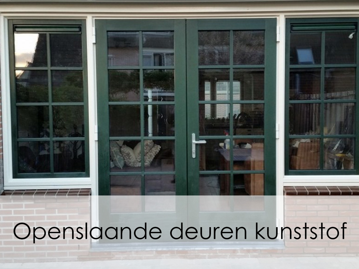 Openslaande deuren kunststof