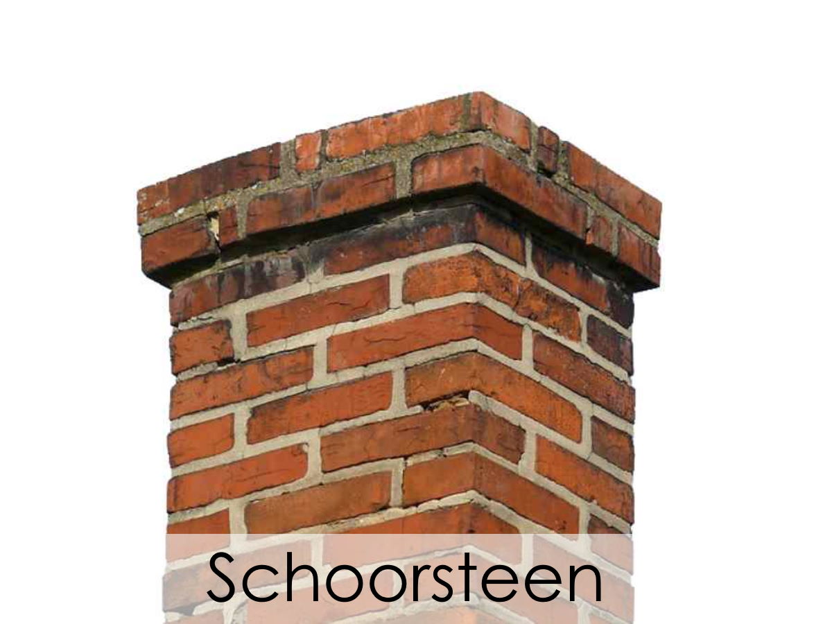 Schoorsteen impregneren Waterdicht maken voor minder waterdoorslag