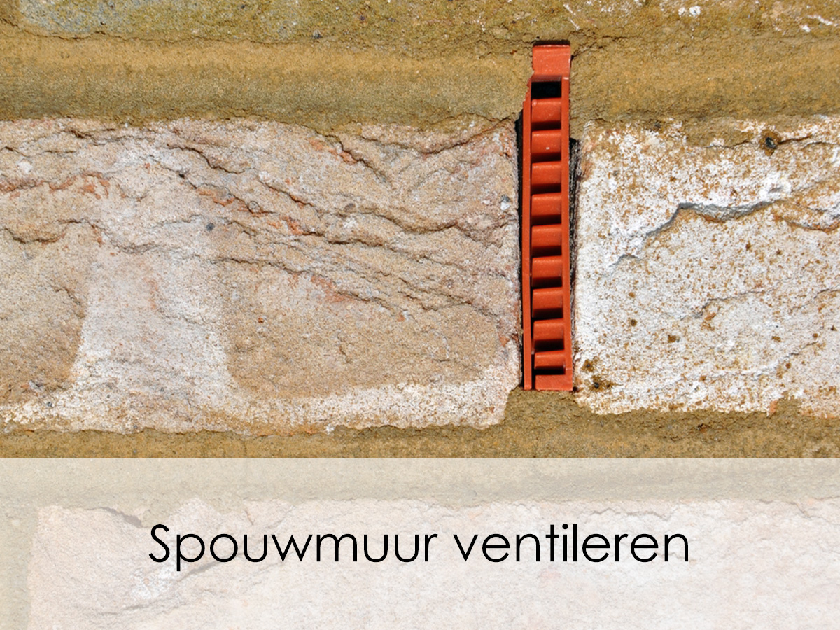 Spouwmuur ventileren