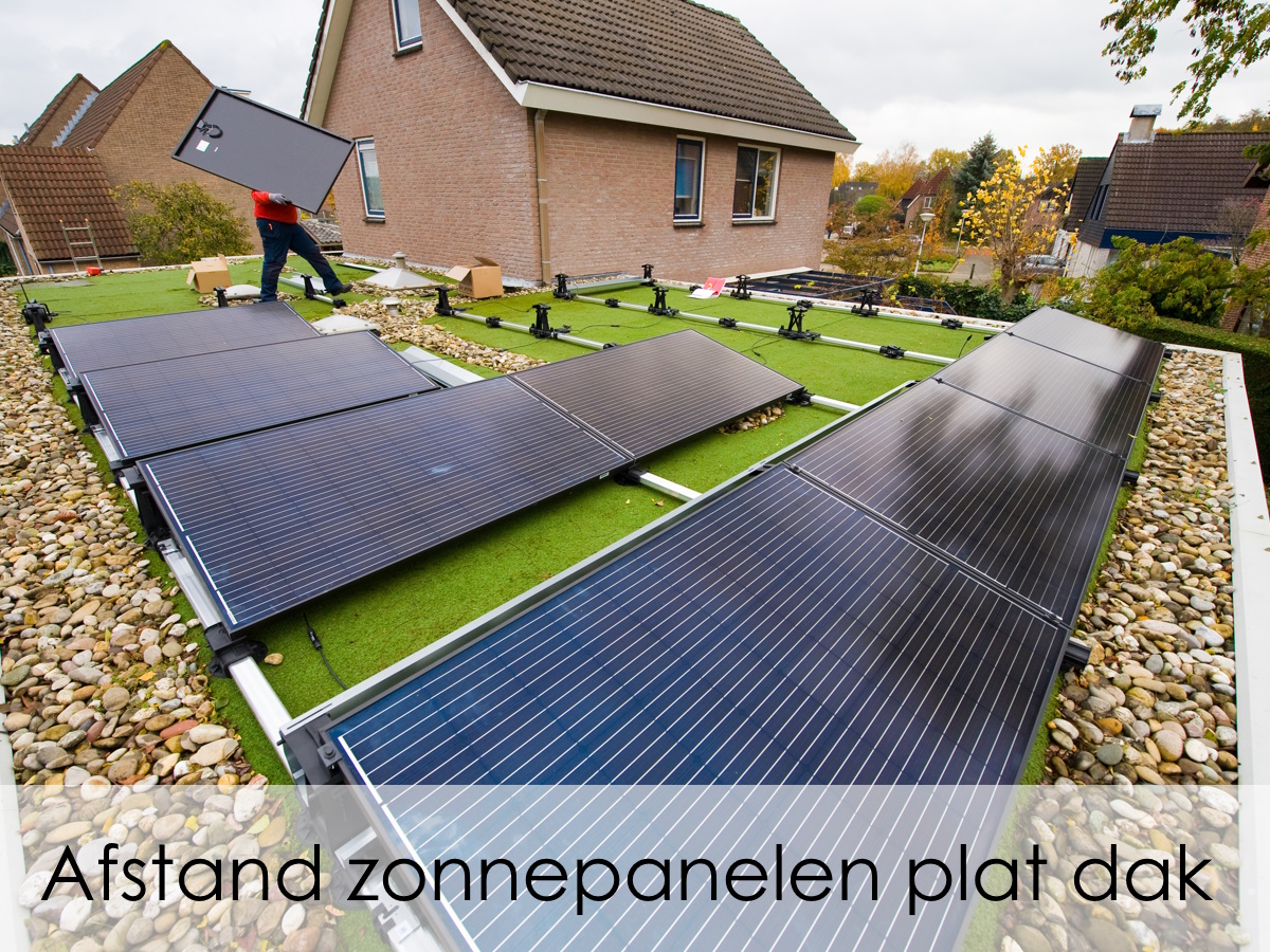 afstand zonnepanelen