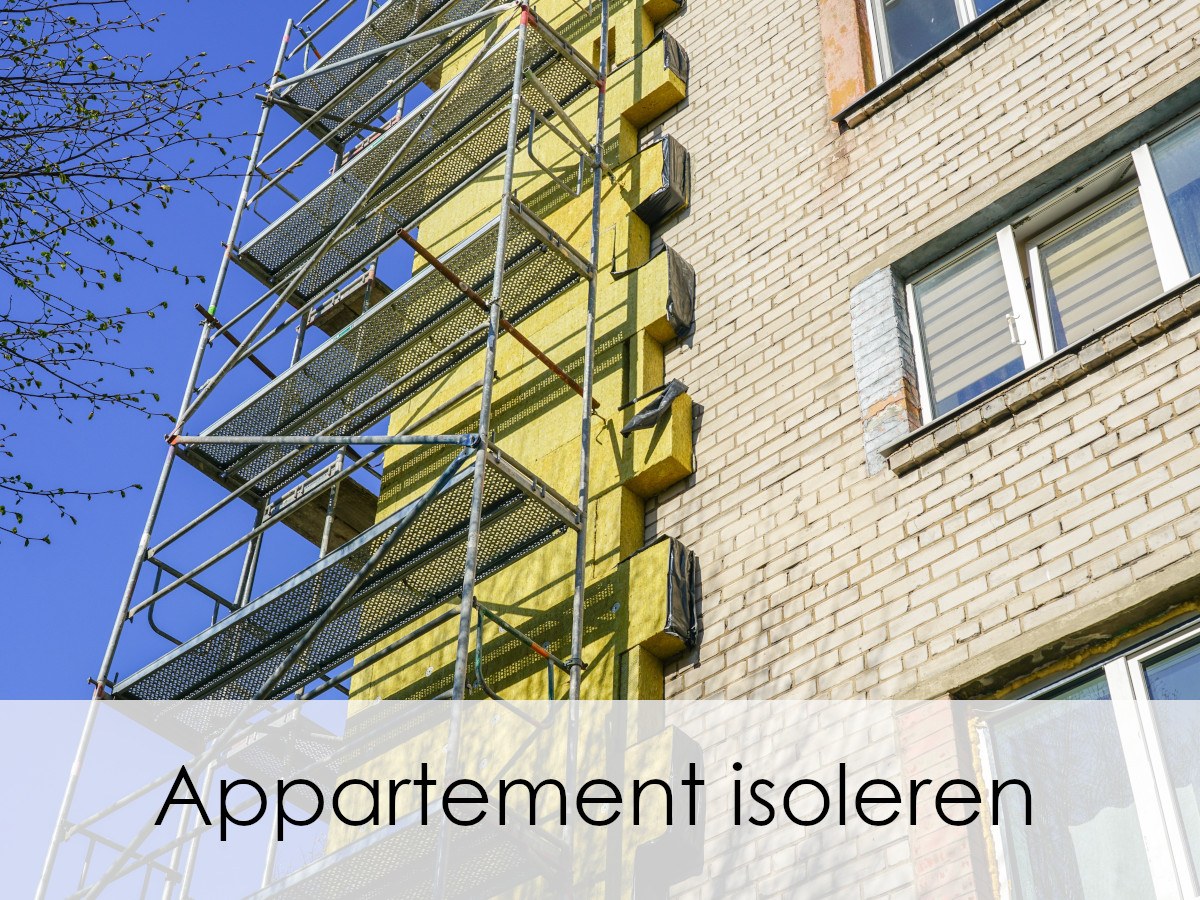 appartementen worden van buitenaf geïsoleerd