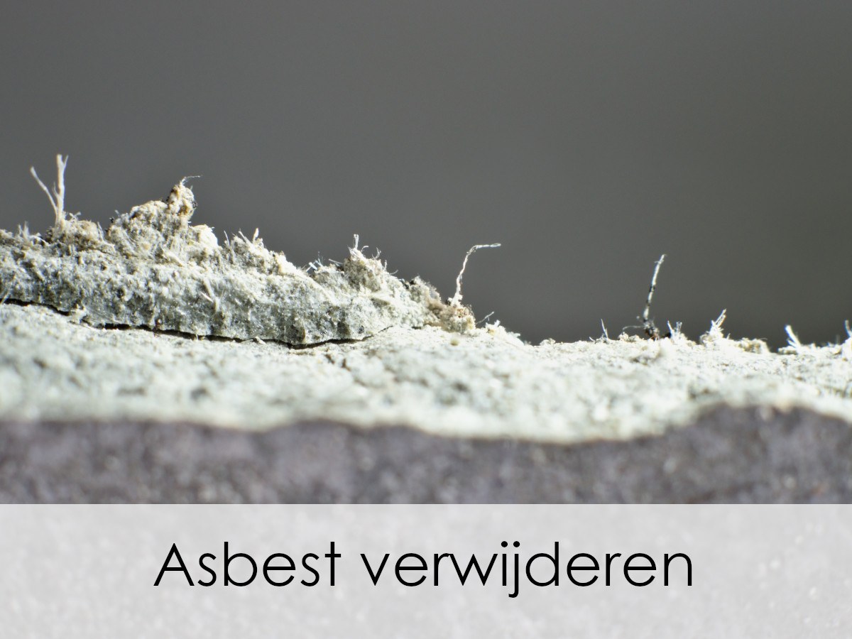 asbest vezels voor verwijdering