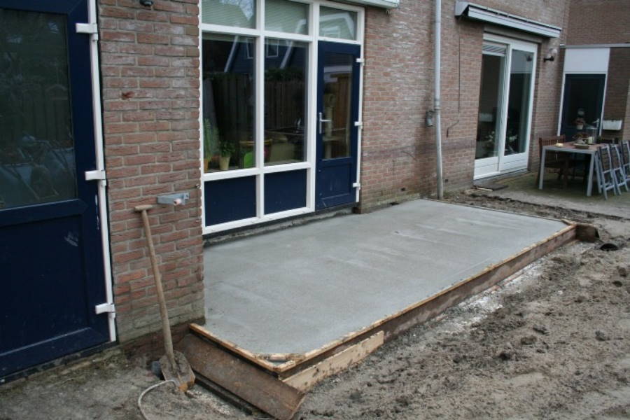 betonvloer uitbouw