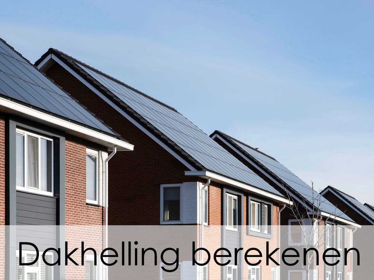 dakhelling berekenen