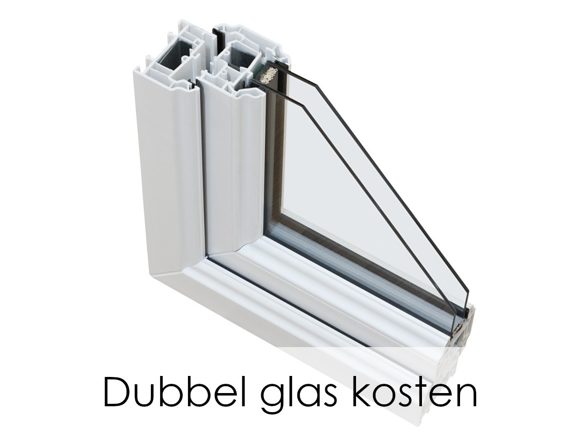 dubbel glas kosten