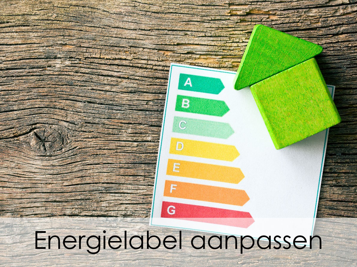 Energielabel aanpassen