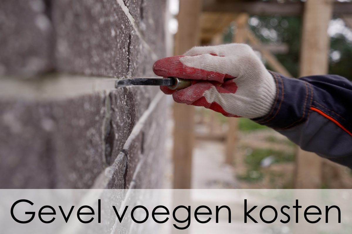 gevel voegen kosten