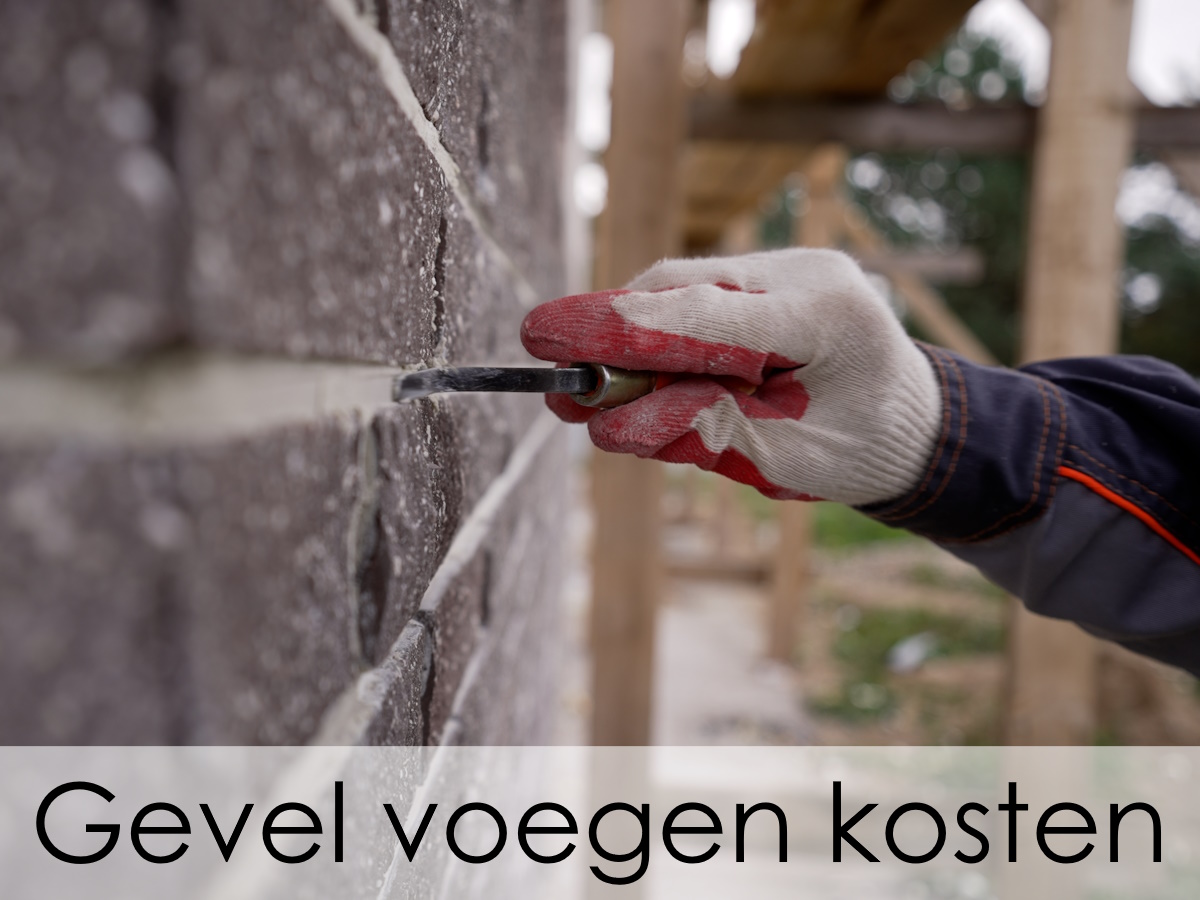 Gevel voegen kosten | Prijzen per vierkante meter - Verbouwkosten 2024