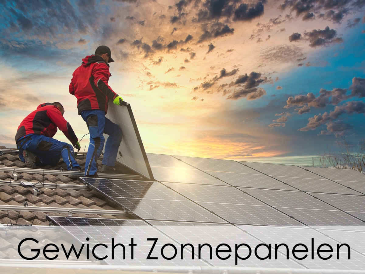 gewicht zonnepanelen