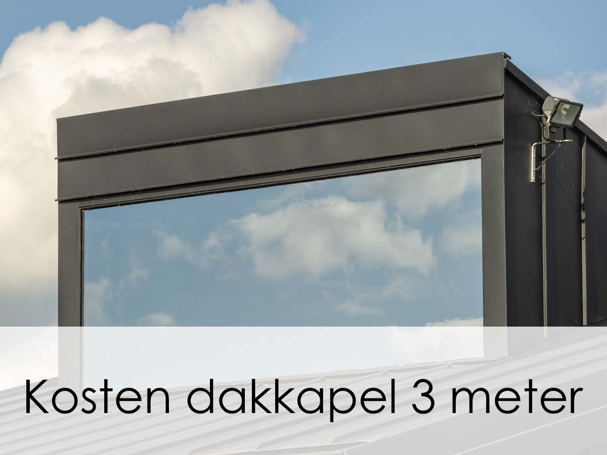 dakkapel 3 meter prijs