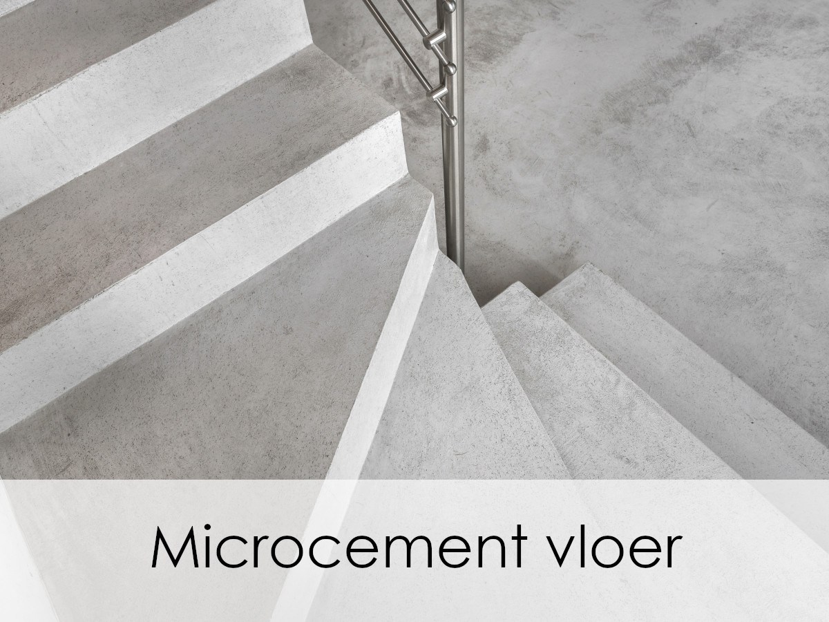 microcement op vloer en trap