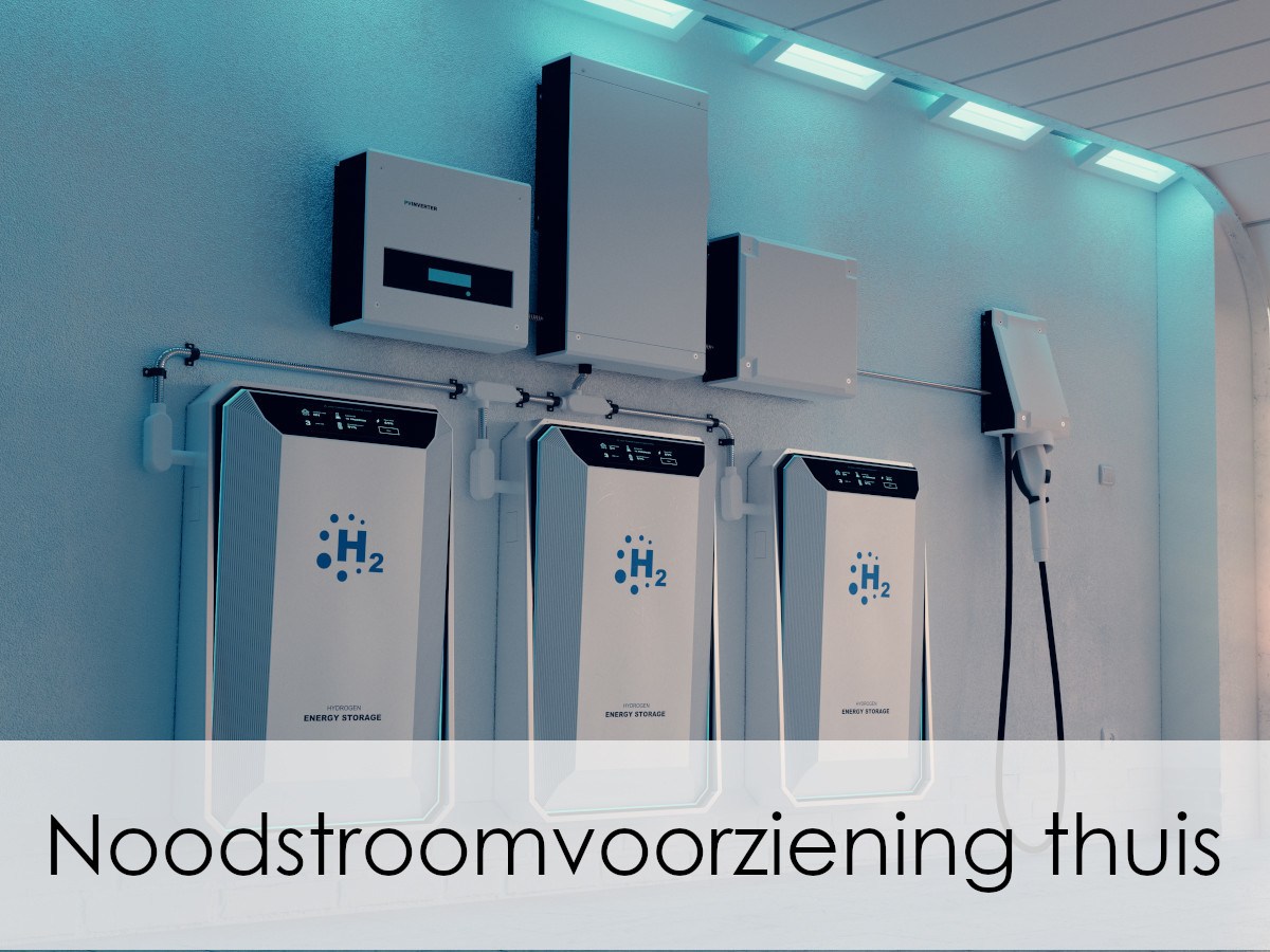 een noodstroomvoorziening in garage