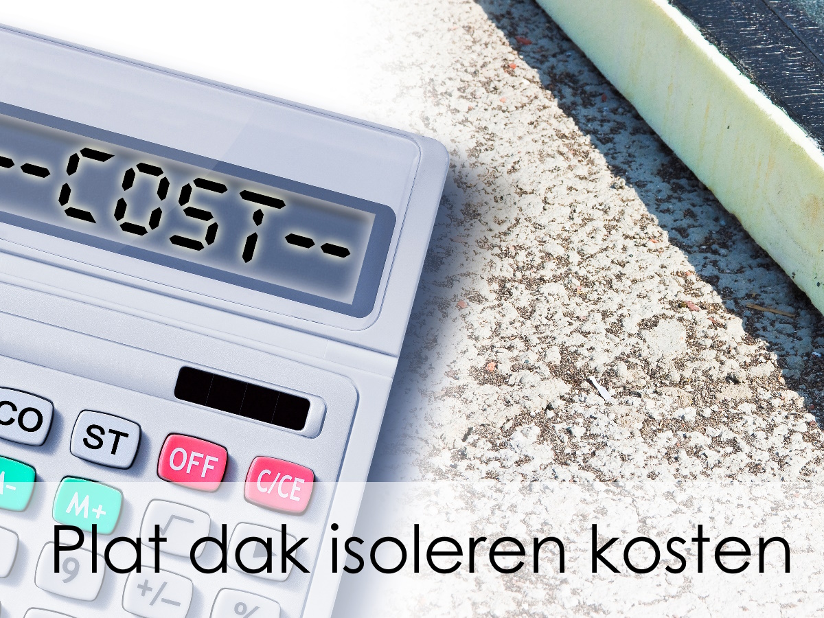 plat dak isoleren kosten