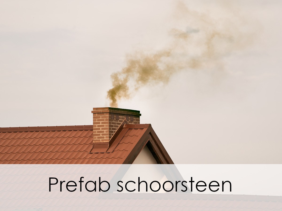 prefab schoorsteen in gebruik