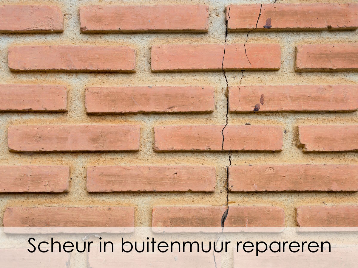 scheur in buitenmuur repareren