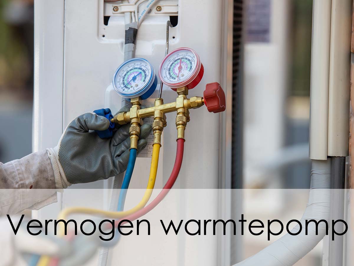 vermogen warmtepomp