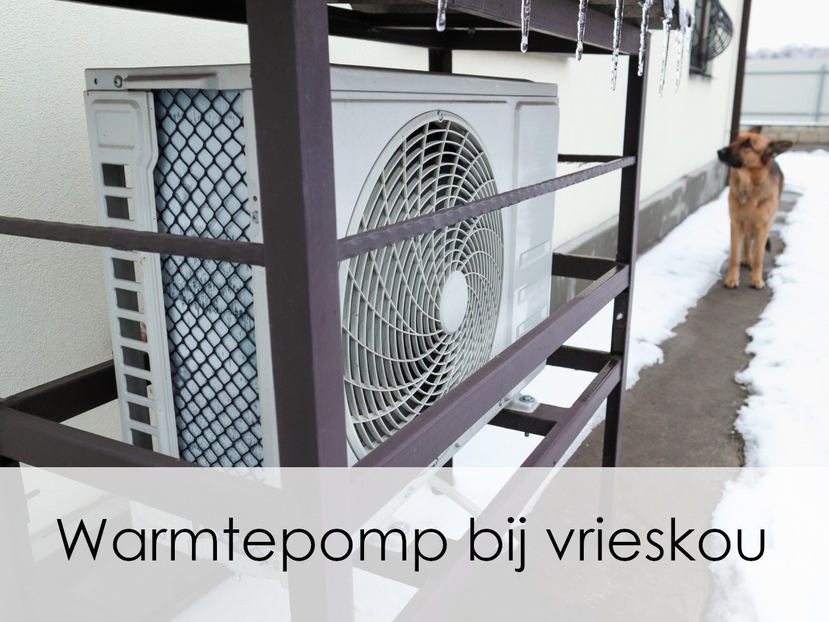 warmtepomp bij vrieskou en sneeuw