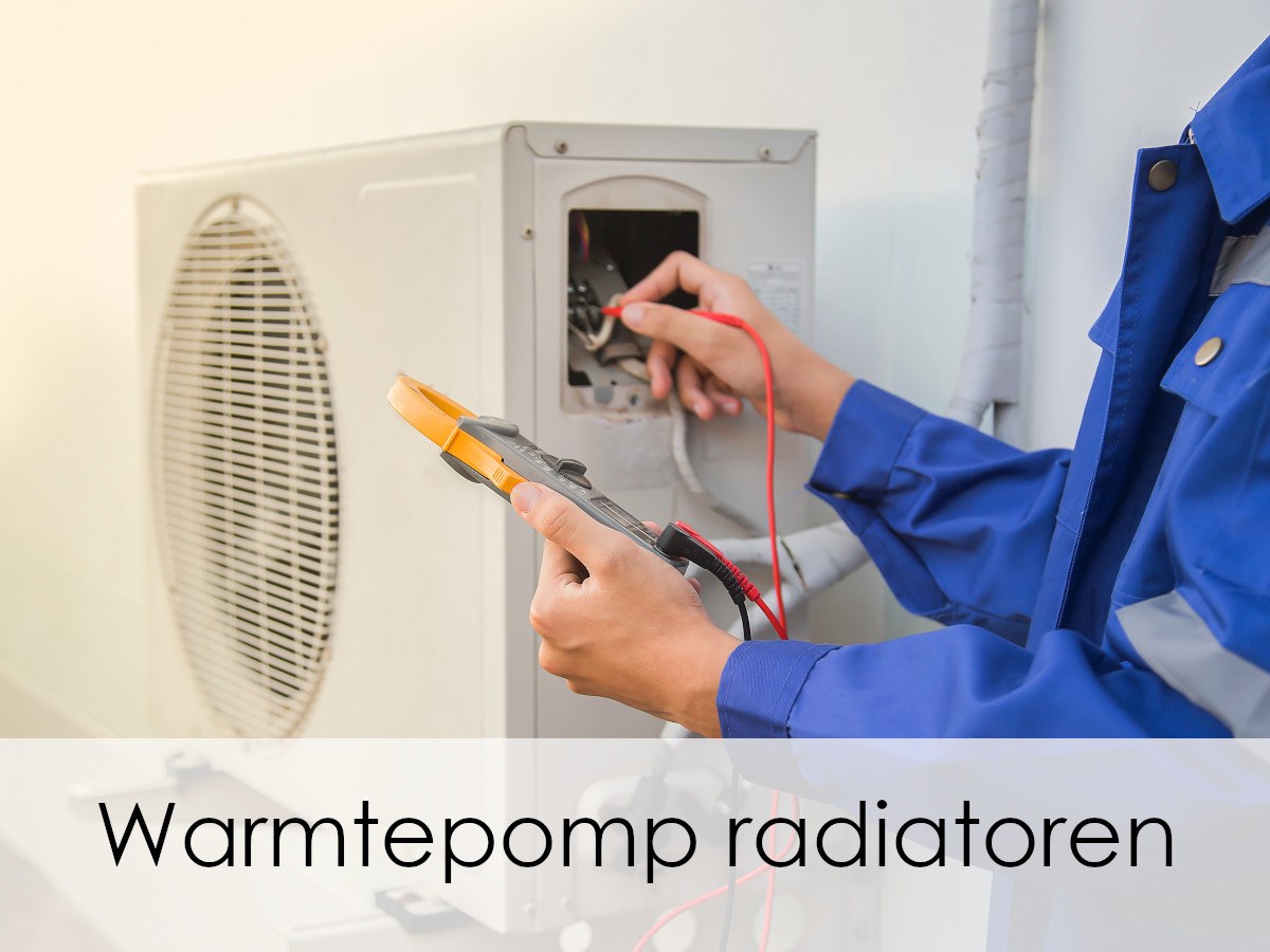 warmtepomp wordt op radiatoren aangesloten