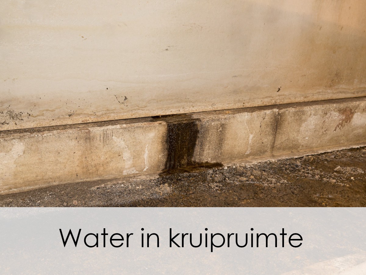 schade van water in kruipruimte