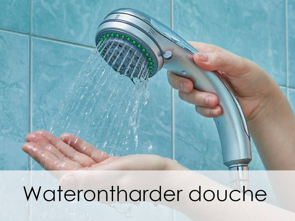 douche met waterontharder