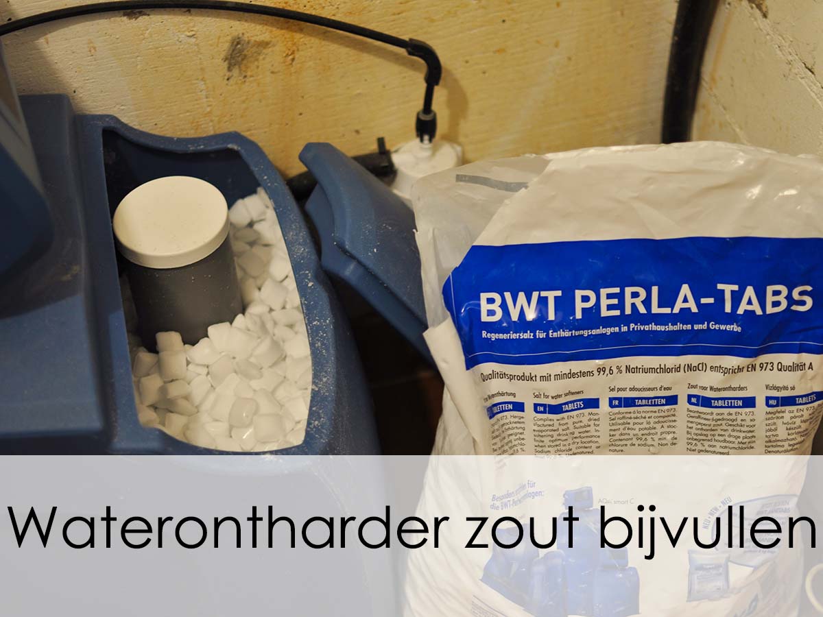 waterontharder zout bijvullen