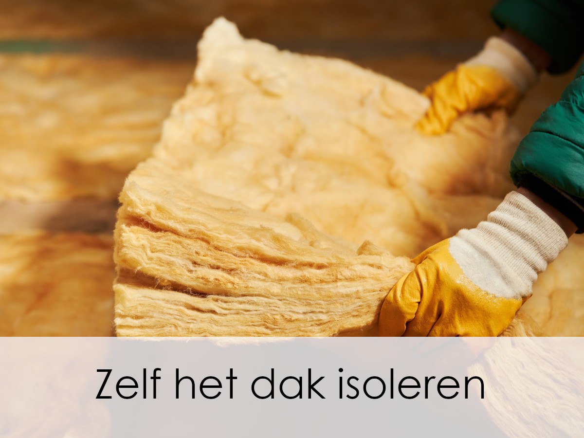 zelf het dak isoleren met minerale wol