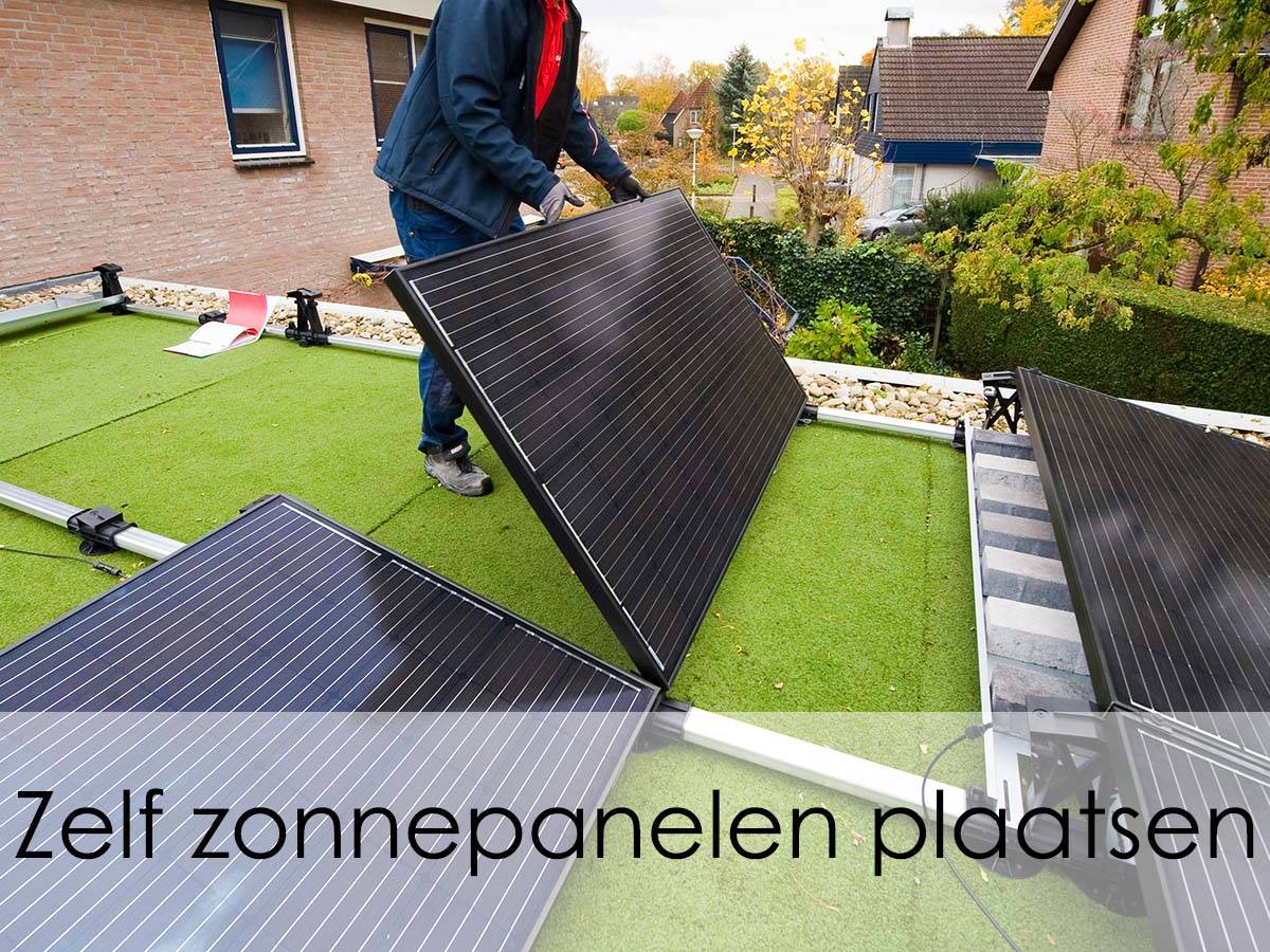 zelf zonnepanelen plaatsen