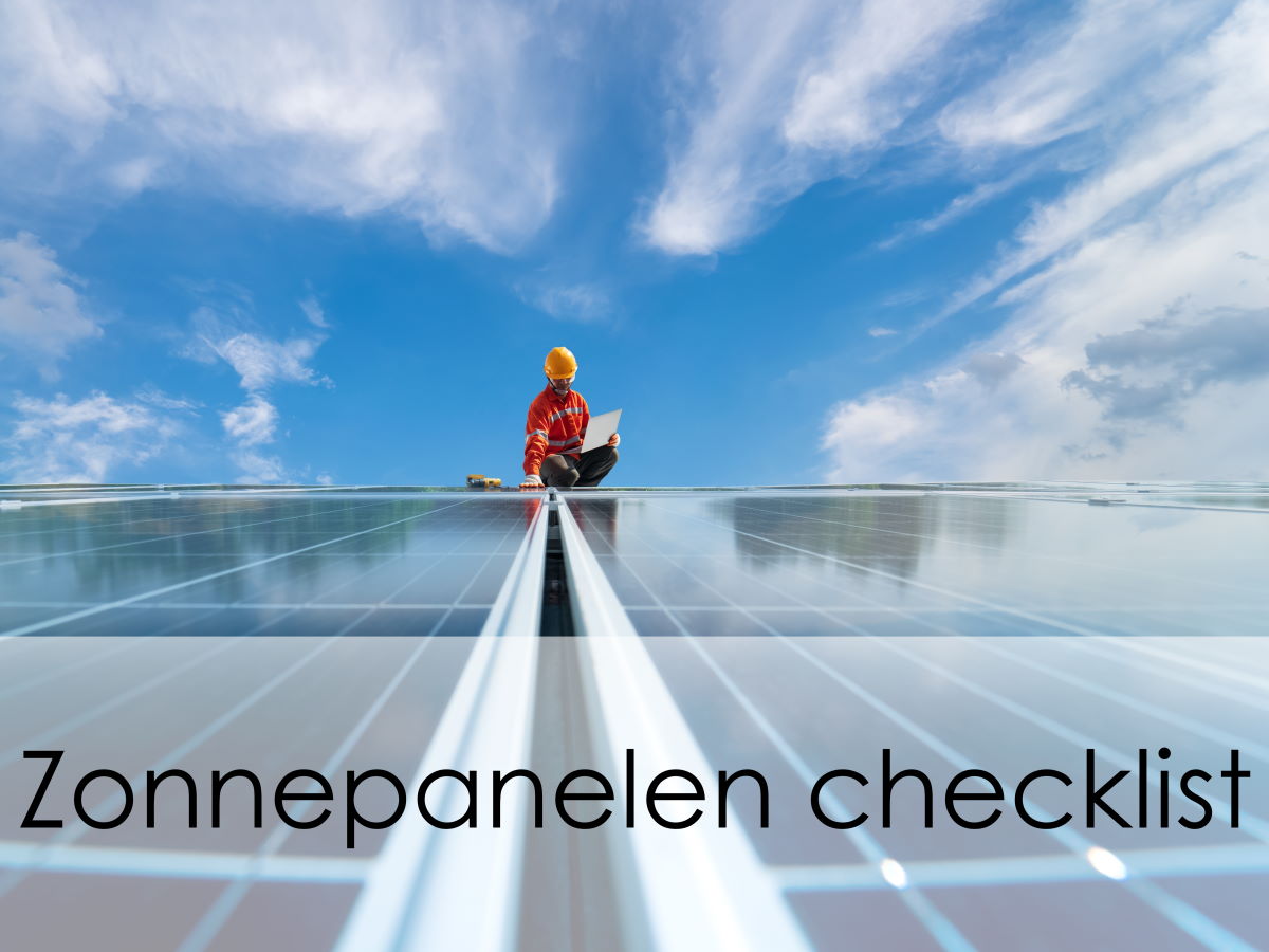 zonnepanelen checklist