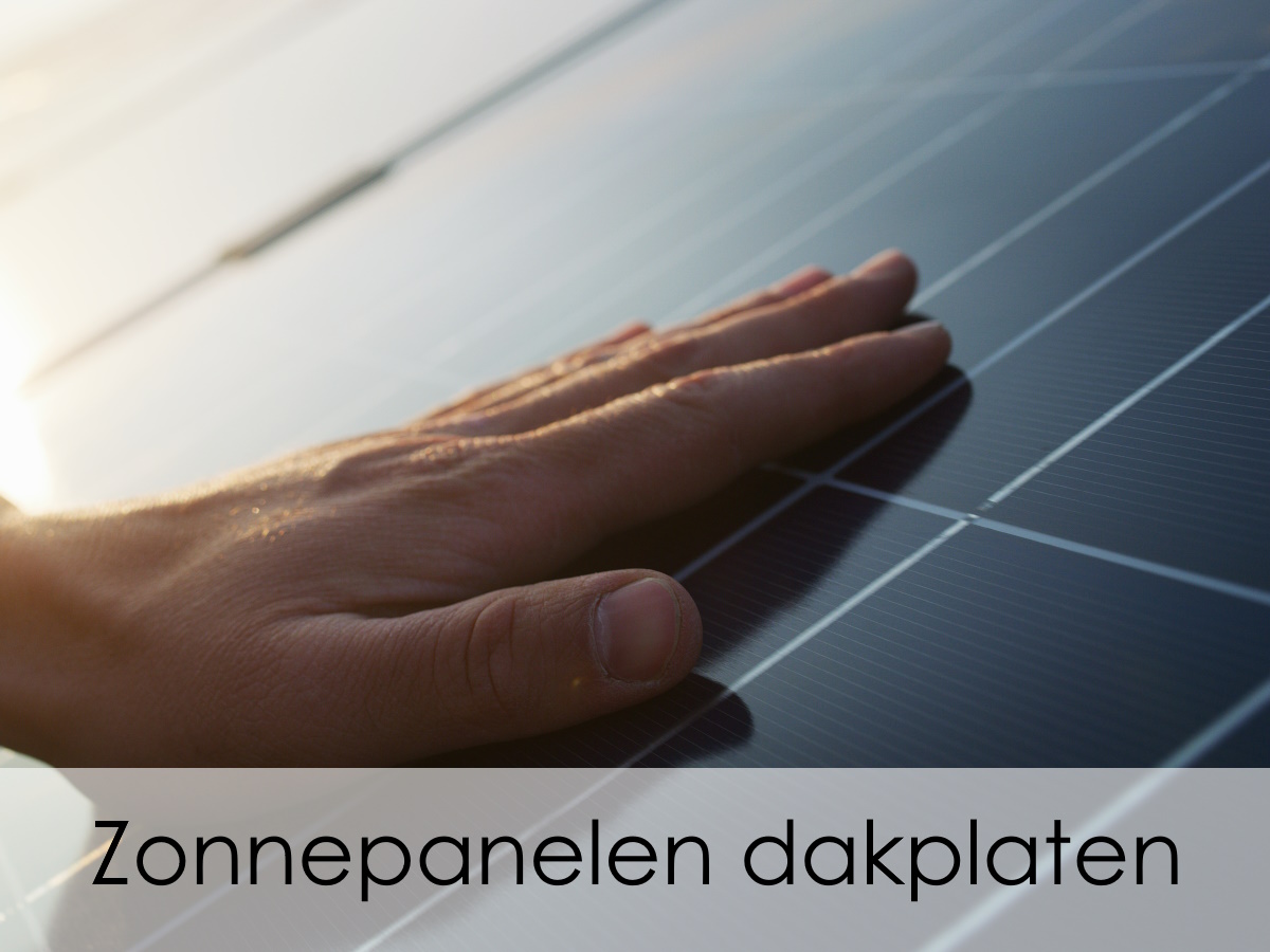 Zonnepanelen-dakplaten