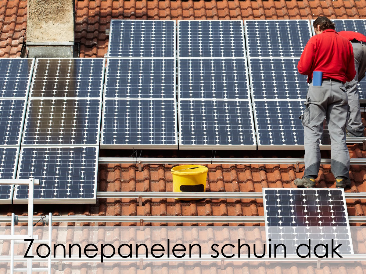 zonnepanelen schuin dak