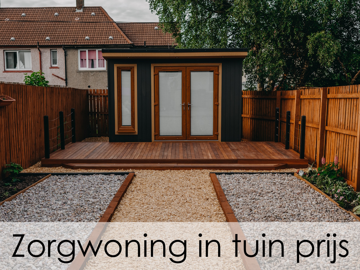 zorgwoning in tuin prijs